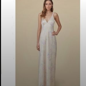 NWT WAYF The Vlora Floral Double Strap Gown